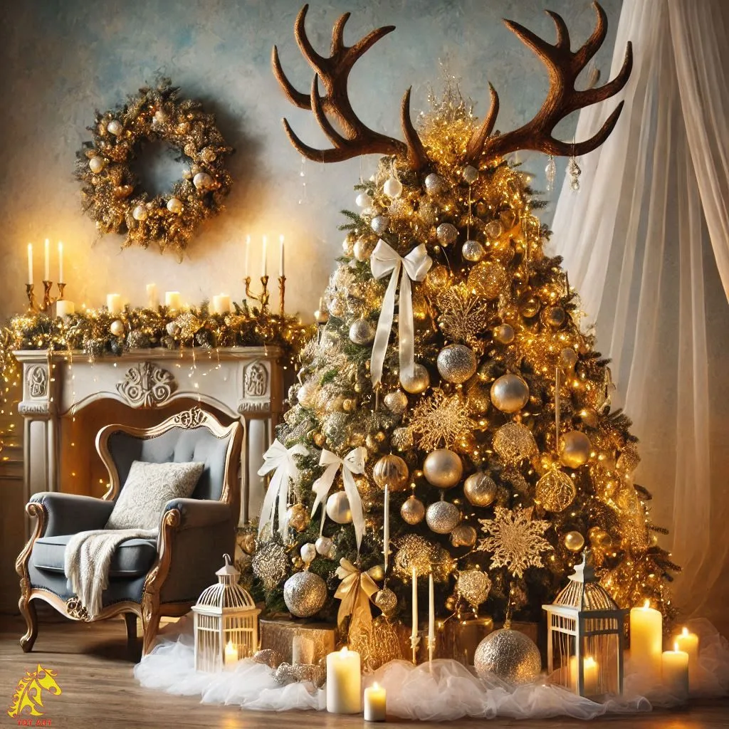 Deer Christmas Tree Design: A Festive Fusion of Elegance and Nature