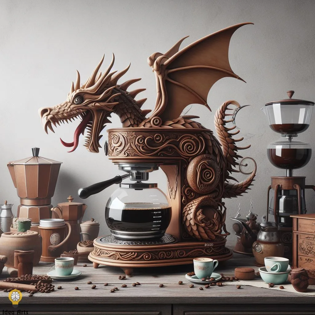 Revitalize your kitchen with the Dragon Coffee Maker Design