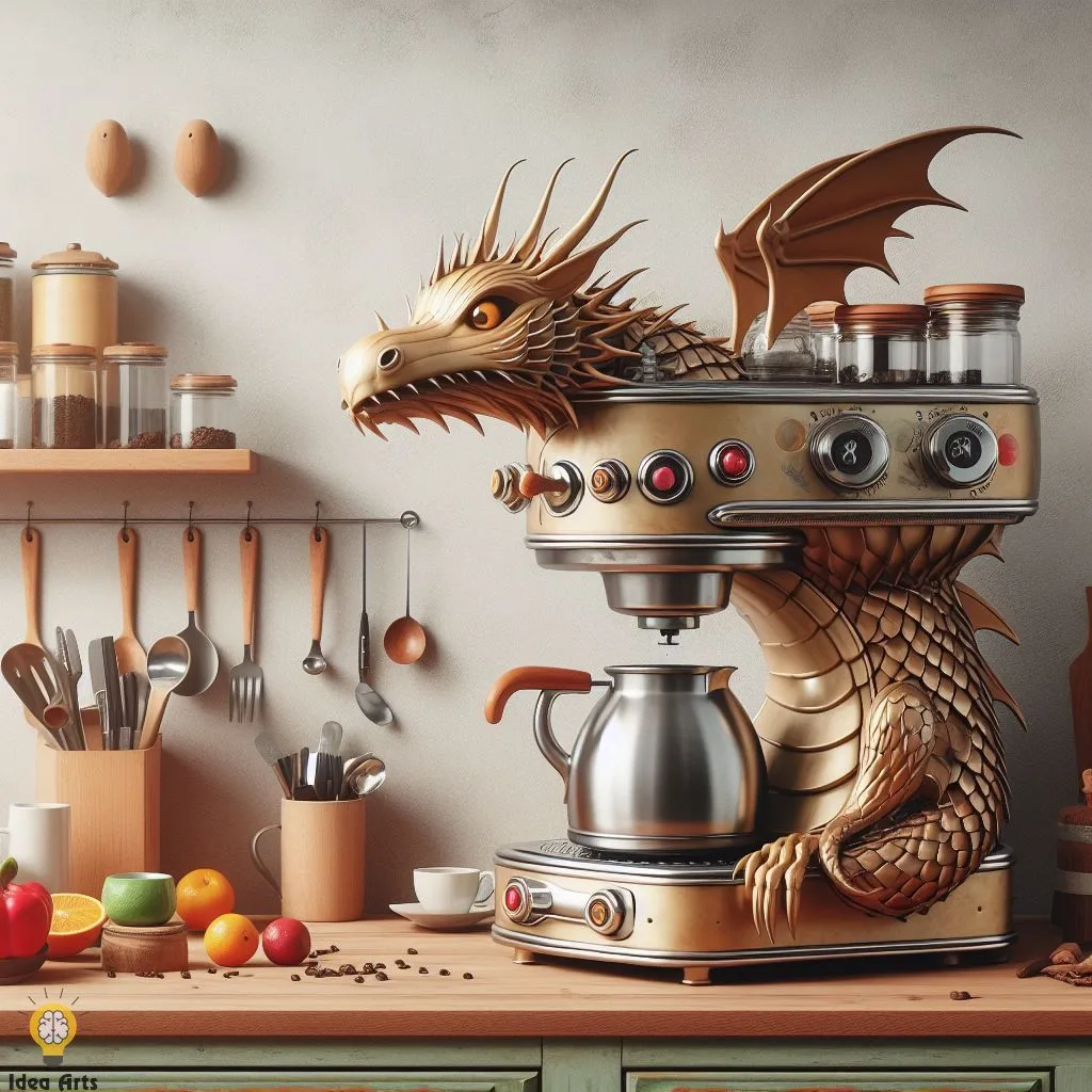 Revitalize your kitchen with the Dragon Coffee Maker Design