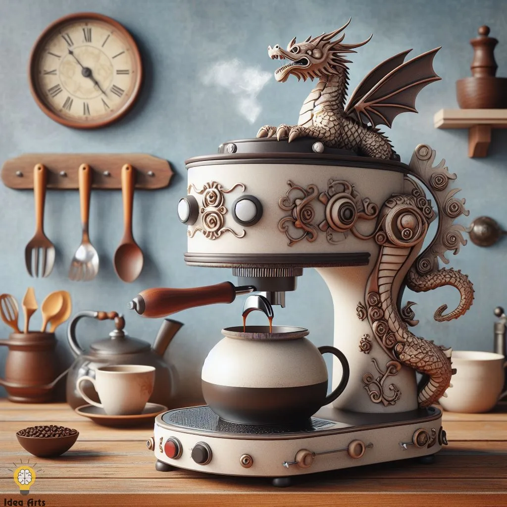 Revitalize your kitchen with the Dragon Coffee Maker Design