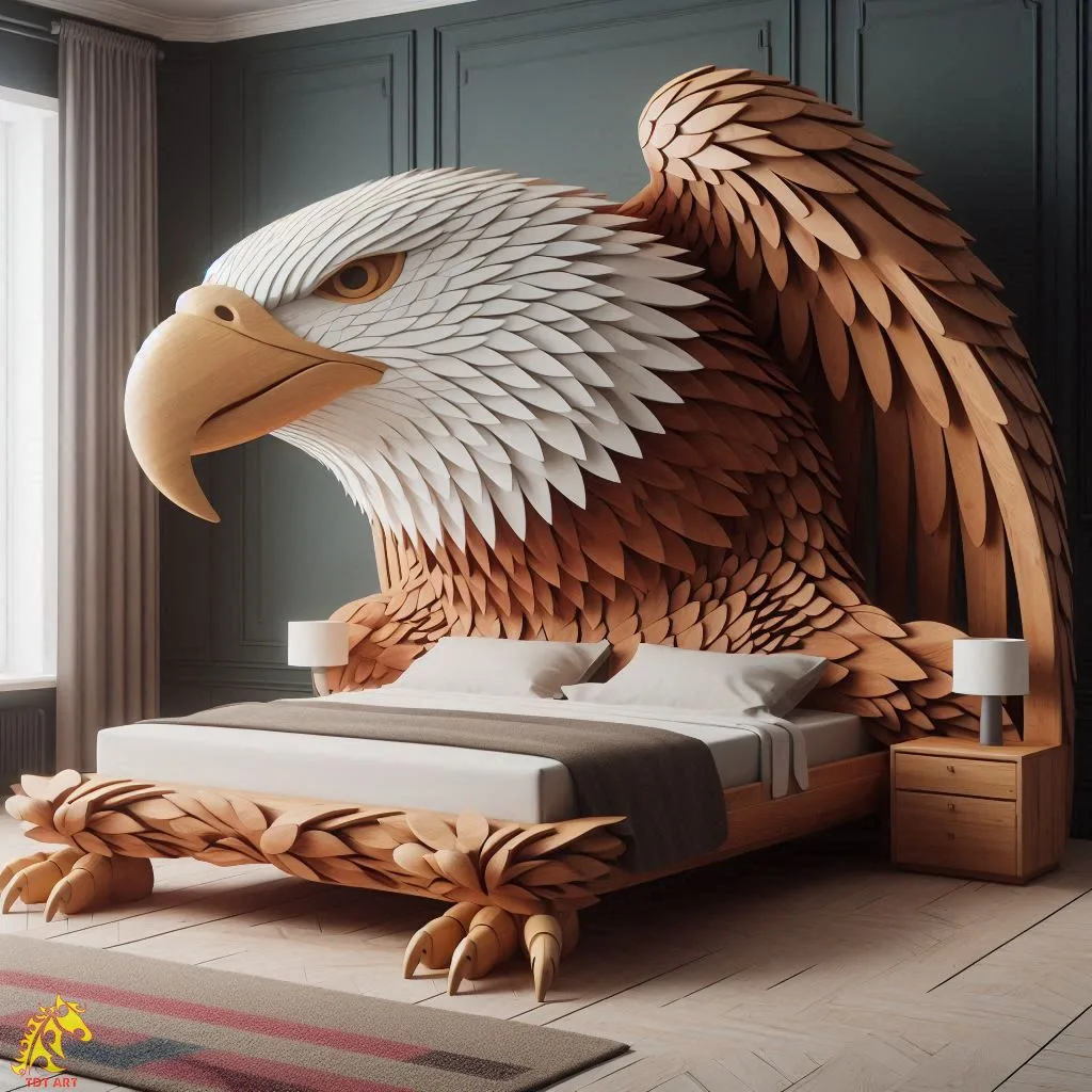 The Majestic Eagle-Shaped Bed Design: A Symbol of Power and Elegance