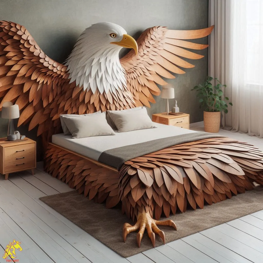 The Majestic Eagle-Shaped Bed Design: A Symbol of Power and Elegance