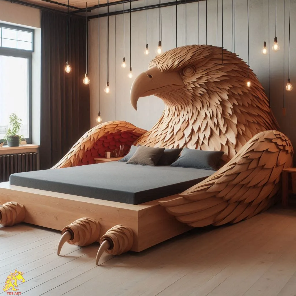 The Majestic Eagle-Shaped Bed Design: A Symbol of Power and Elegance