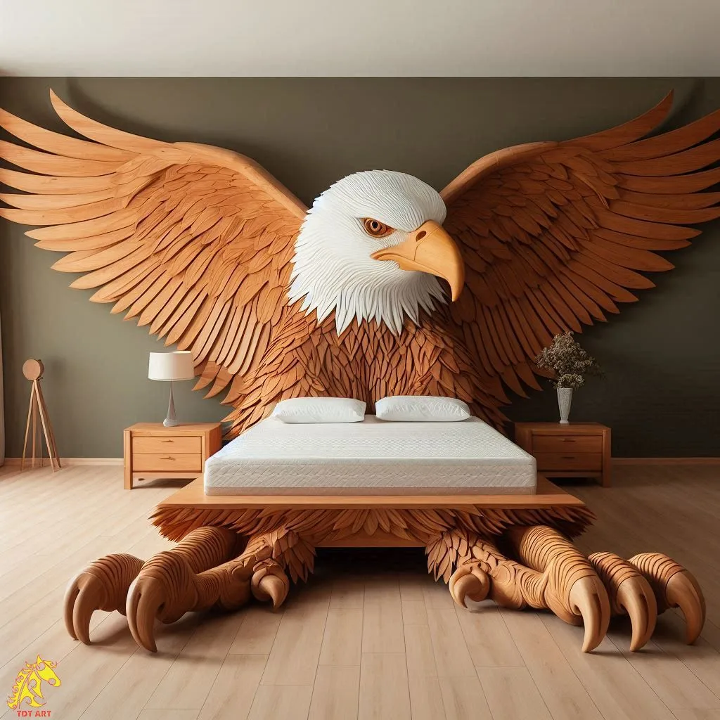 The Majestic Eagle-Shaped Bed Design: A Symbol of Power and Elegance