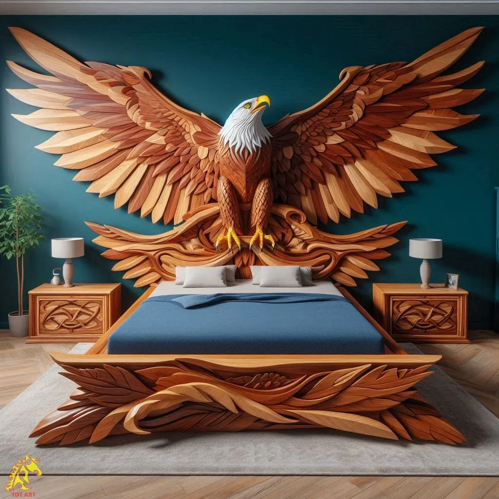 The Majestic Eagle-Shaped Bed Design: A Symbol of Power and Elegance