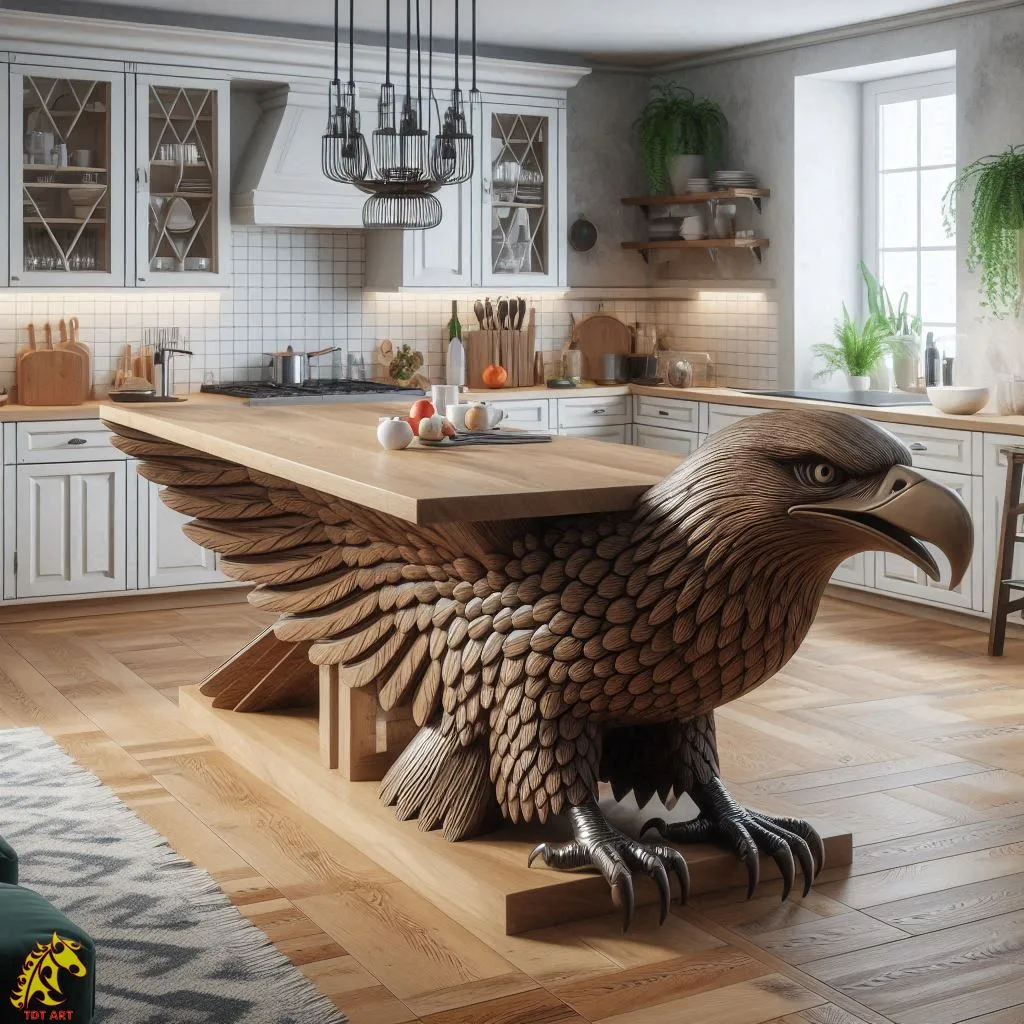 The Beauty and Functionality of Eagle-Shaped Kitchen Island Design