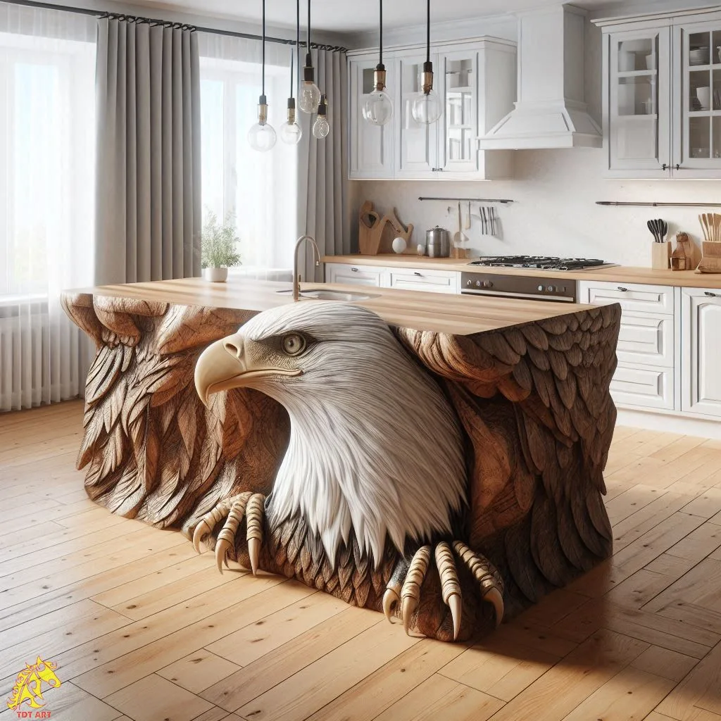 The Beauty and Functionality of Eagle-Shaped Kitchen Island Design