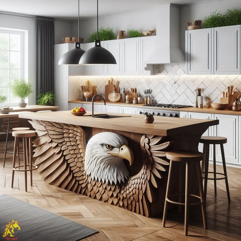 The Beauty and Functionality of Eagle-Shaped Kitchen Island Design