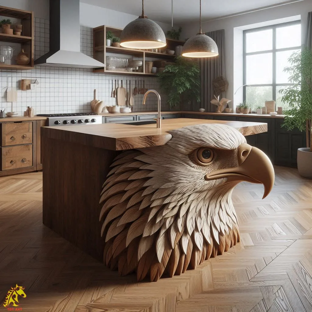 The Beauty and Functionality of Eagle-Shaped Kitchen Island Design