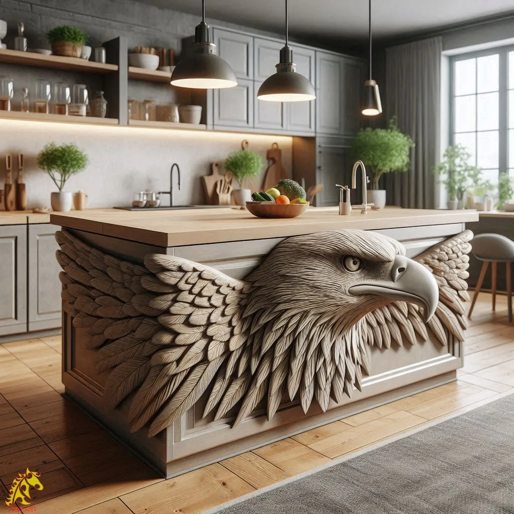 The Beauty and Functionality of Eagle-Shaped Kitchen Island Design