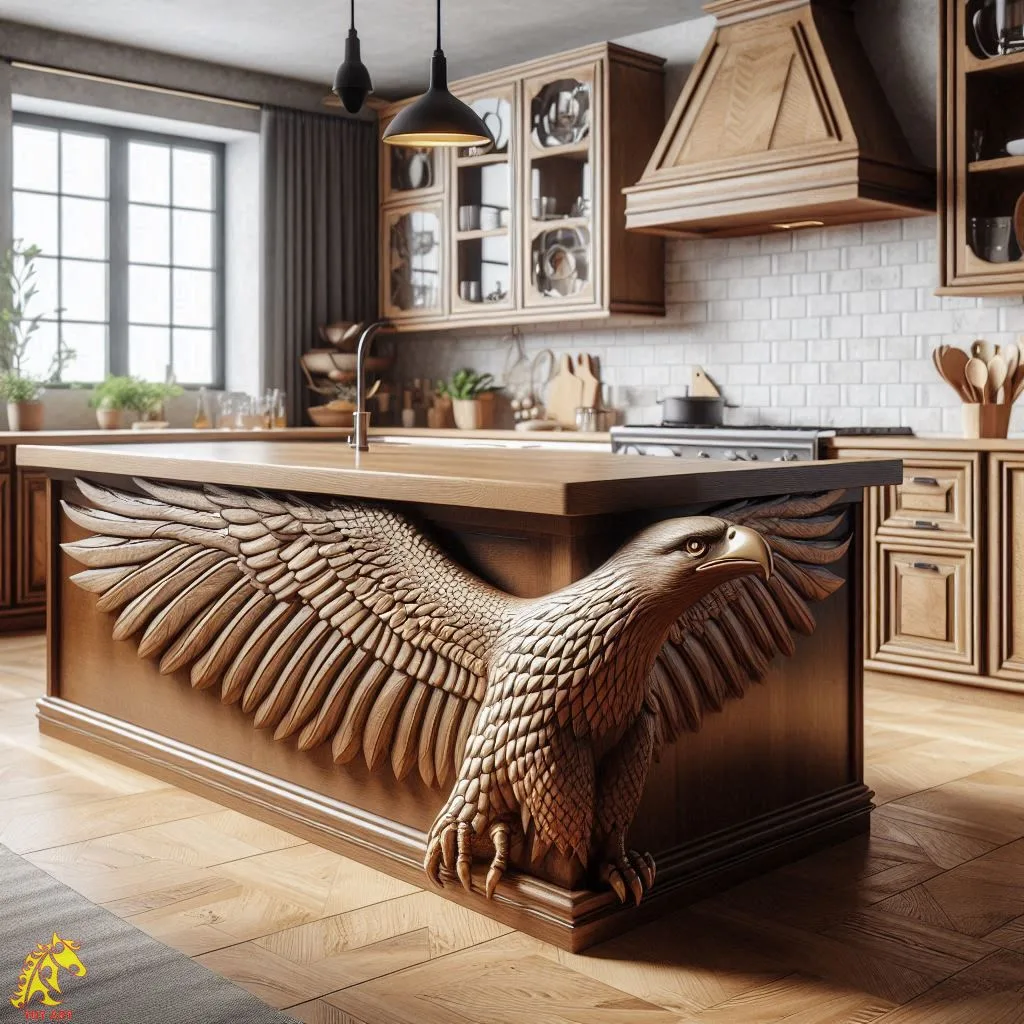 The Beauty and Functionality of Eagle-Shaped Kitchen Island Design