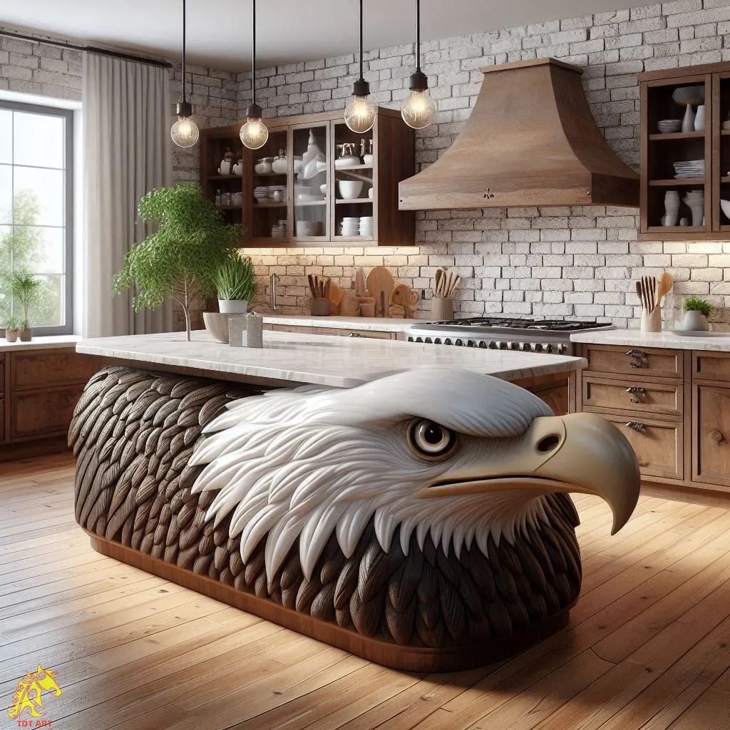 The Beauty and Functionality of Eagle-Shaped Kitchen Island Design