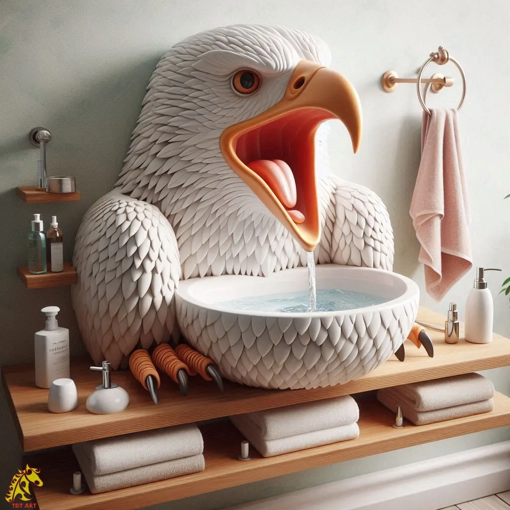 Eagle Shaped Sink Design: Elevate Your Bathroom with a Bold Statement Piece