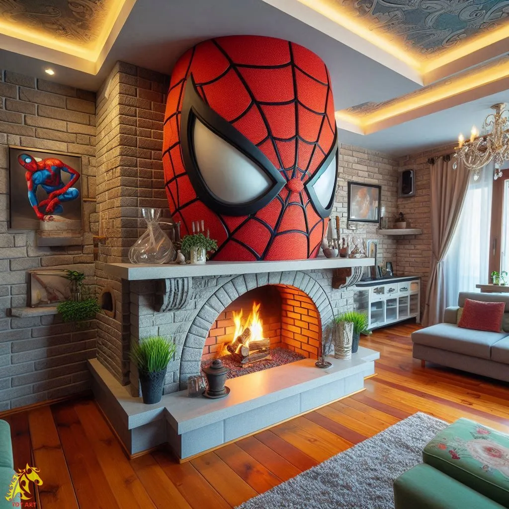 Fireplace Inspired by Spider-Man: Elevate Your Home Decor