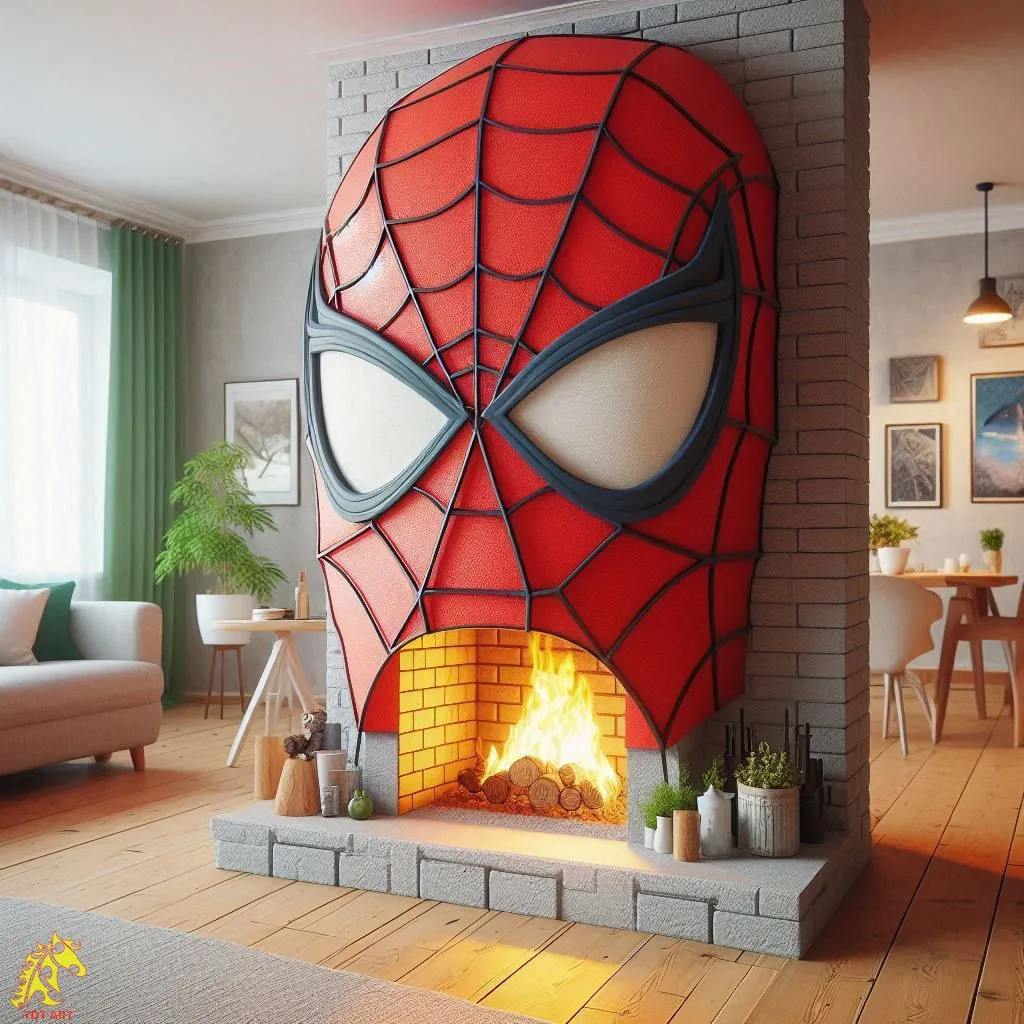 Fireplace Inspired by Spider-Man: Elevate Your Home Decor