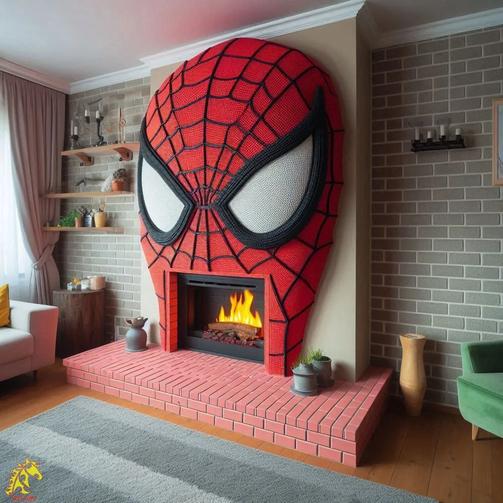 Fireplace Inspired by Spider-Man: Elevate Your Home Decor