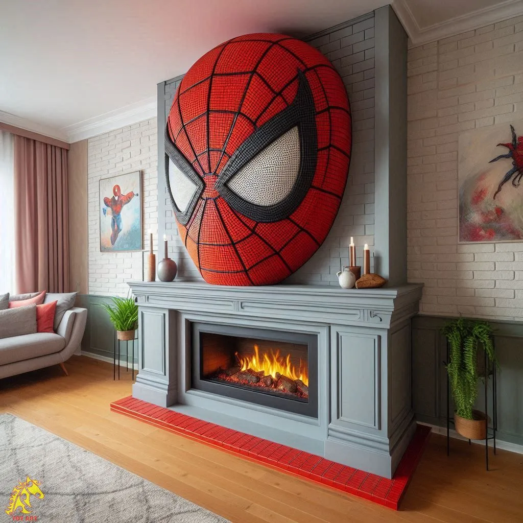 Fireplace Inspired by Spider-Man: Elevate Your Home Decor