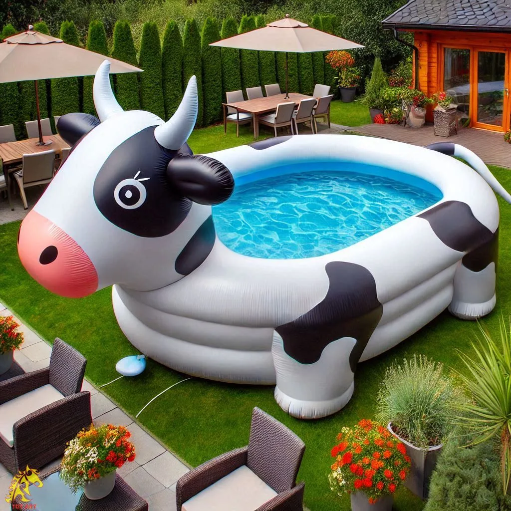 Giant Cow Inflatable Pool Design: A Unique and Fun Addition to Your Summer