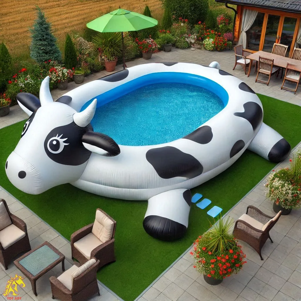 Giant Cow Inflatable Pool Design: A Unique and Fun Addition to Your Summer