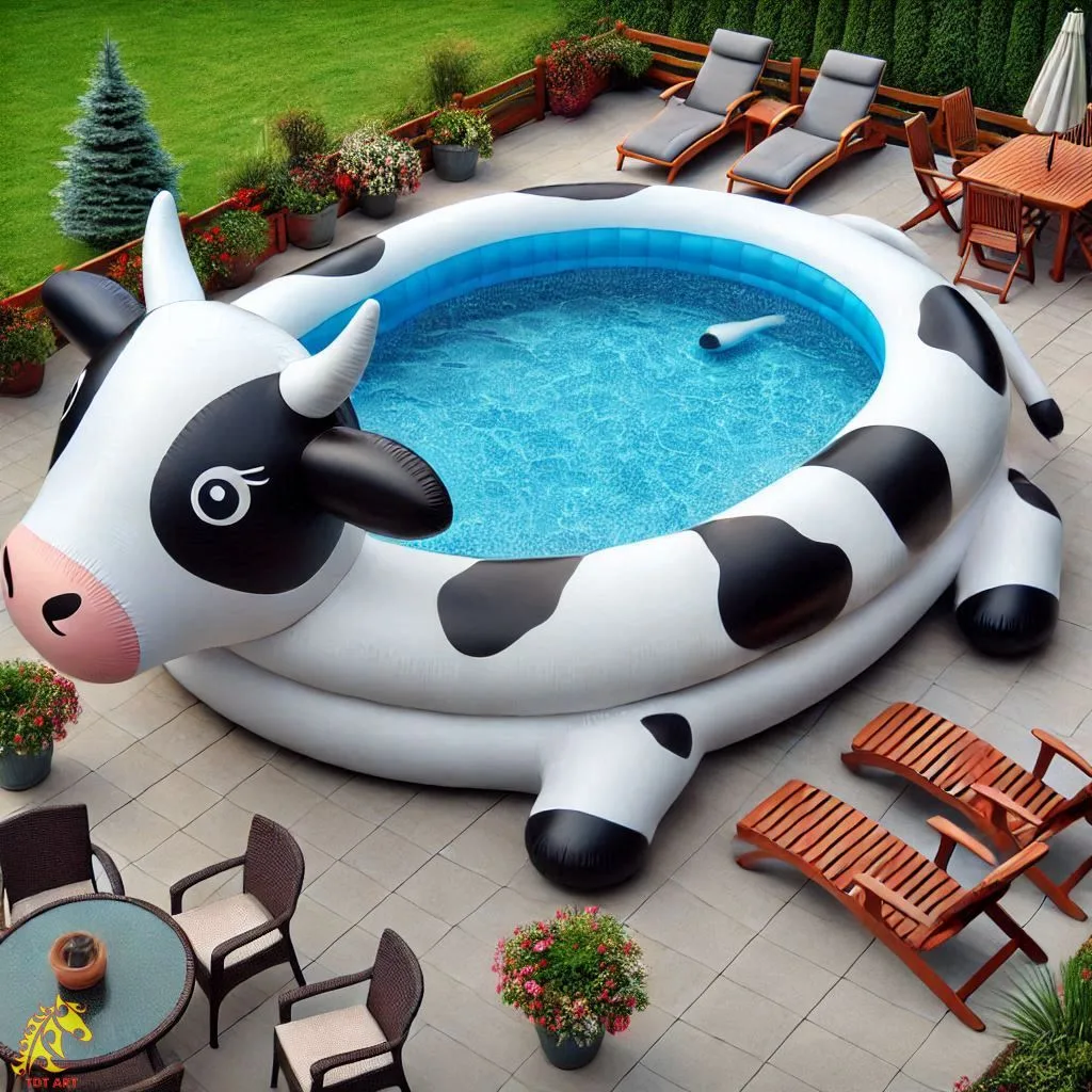 Giant Cow Inflatable Pool Design: A Unique and Fun Addition to Your Summer