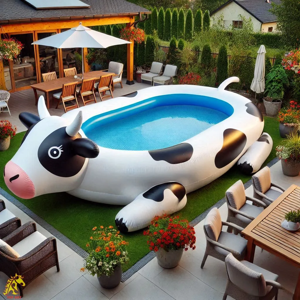 Giant Cow Inflatable Pool Design: A Unique and Fun Addition to Your Summer