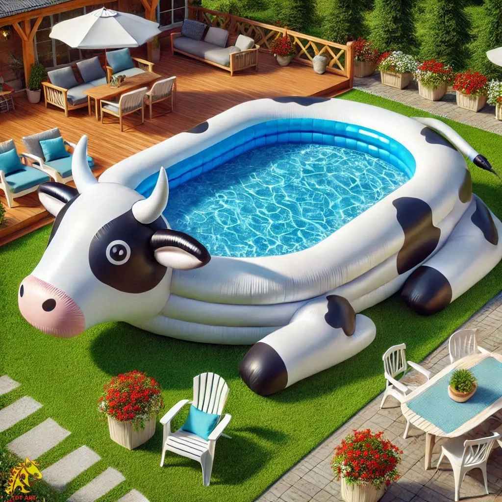 Giant Cow Inflatable Pool Design: A Unique and Fun Addition to Your Summer