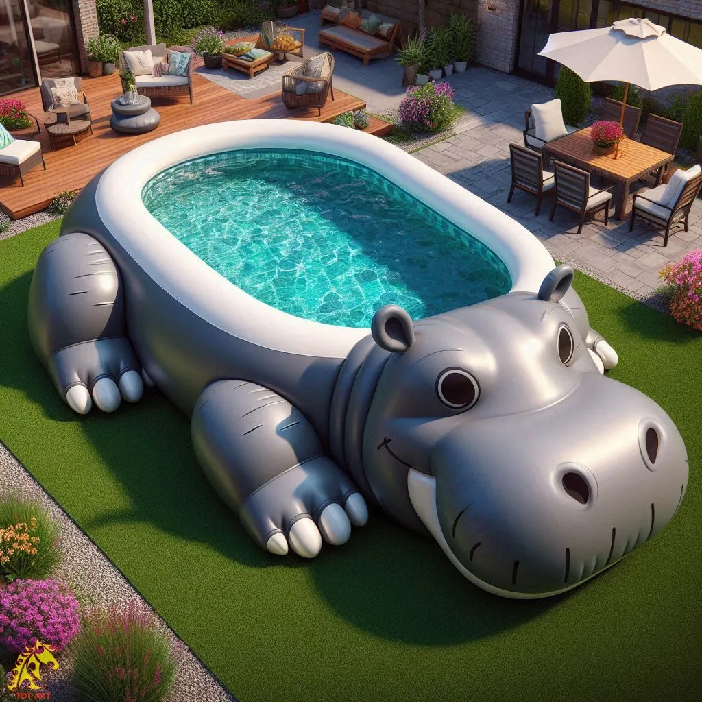 Giant Hippo Inflatable Pool Design: A Fun and Functional Addition to Your Backyard