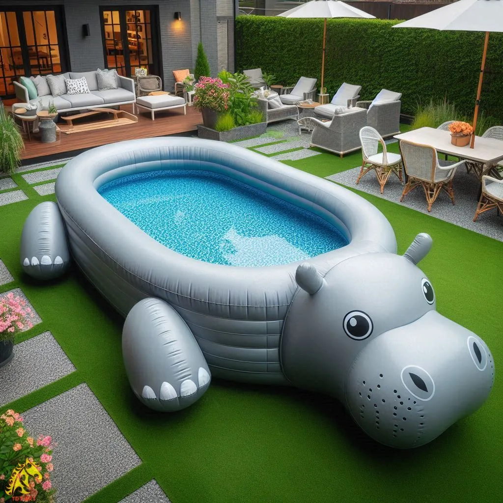 Giant Hippo Inflatable Pool Design: A Fun and Functional Addition to Your Backyard