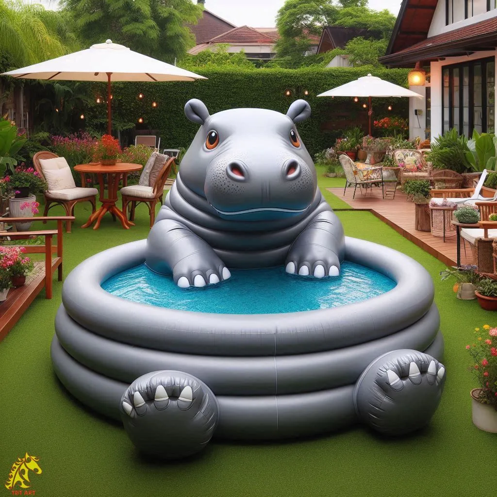 Giant Hippo Inflatable Pool Design: A Fun and Functional Addition to Your Backyard