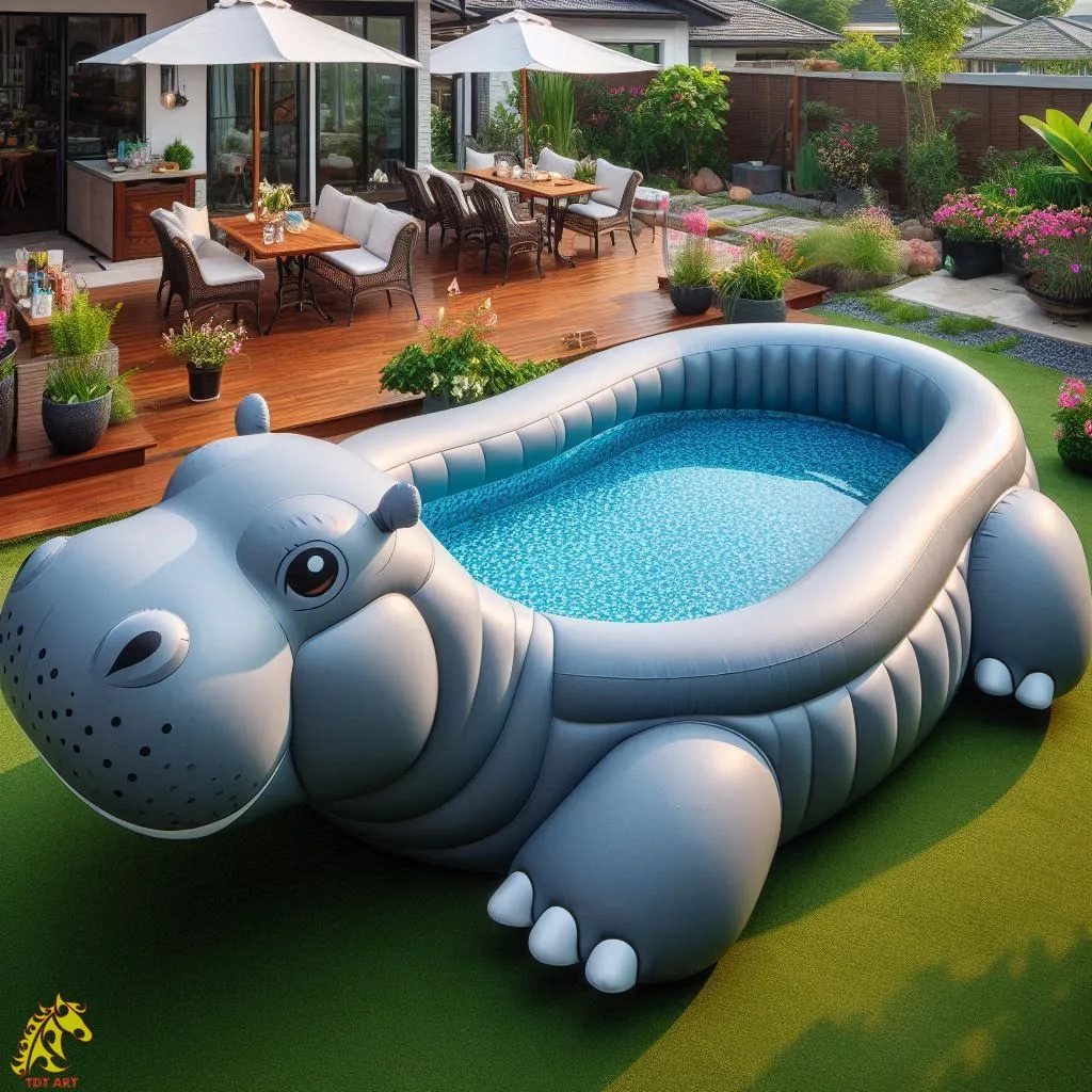 Giant Hippo Inflatable Pool Design: A Fun and Functional Addition to Your Backyard