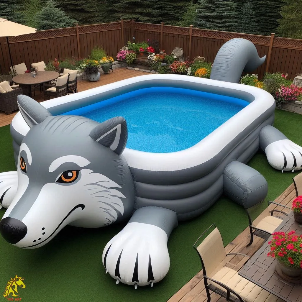 Giant Wolf Inflatable Pool Design: A Bold and Unique Addition to Your Backyard Fun