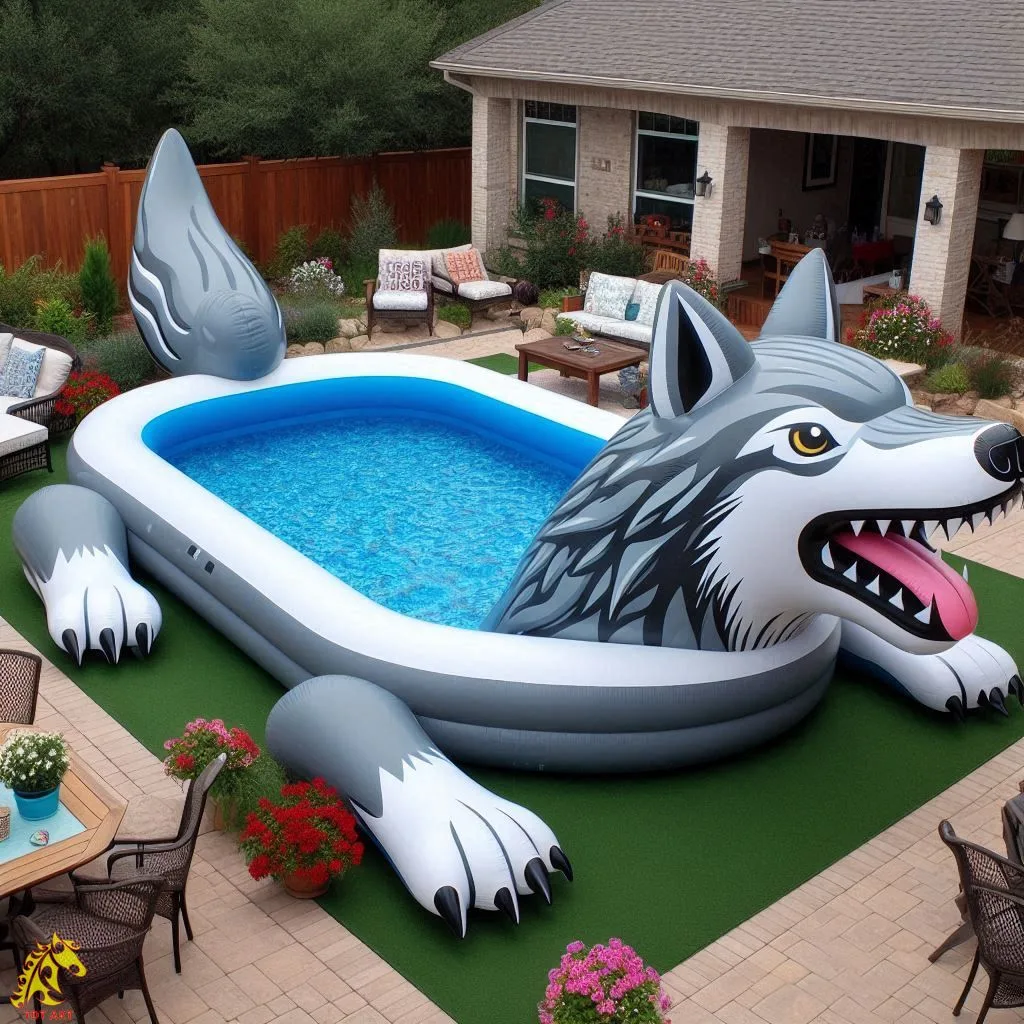 Giant Wolf Inflatable Pool Design: A Bold and Unique Addition to Your Backyard Fun