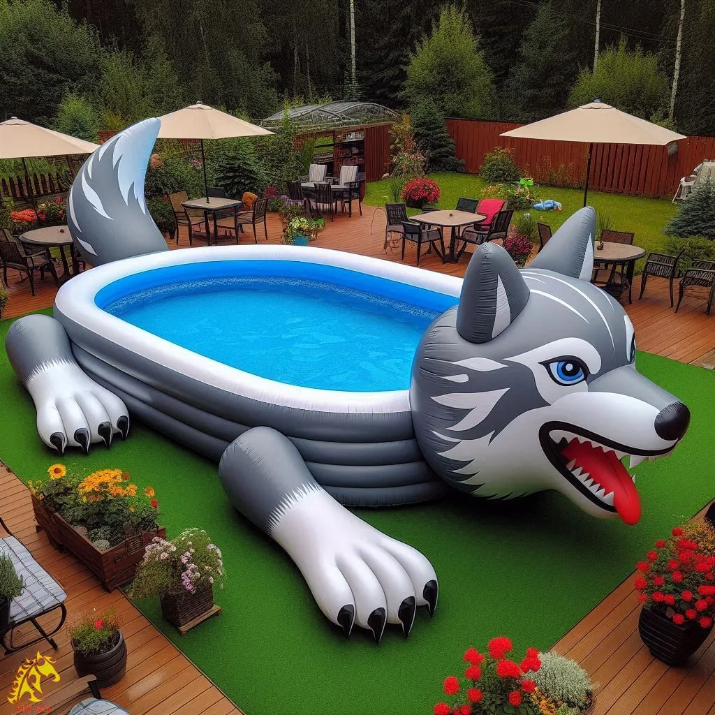 Giant Wolf Inflatable Pool Design: A Bold and Unique Addition to Your Backyard Fun