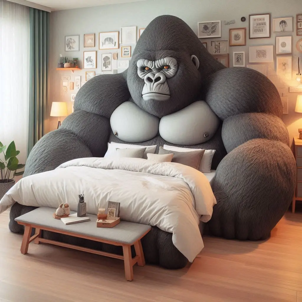 Discover the Magic of a Gorilla-Shaped Bed