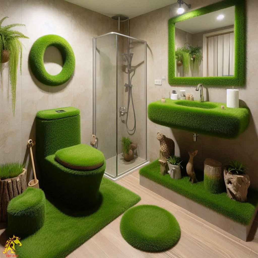 Grass-Inspired Bathroom: Transform Your Space with Grass Walls