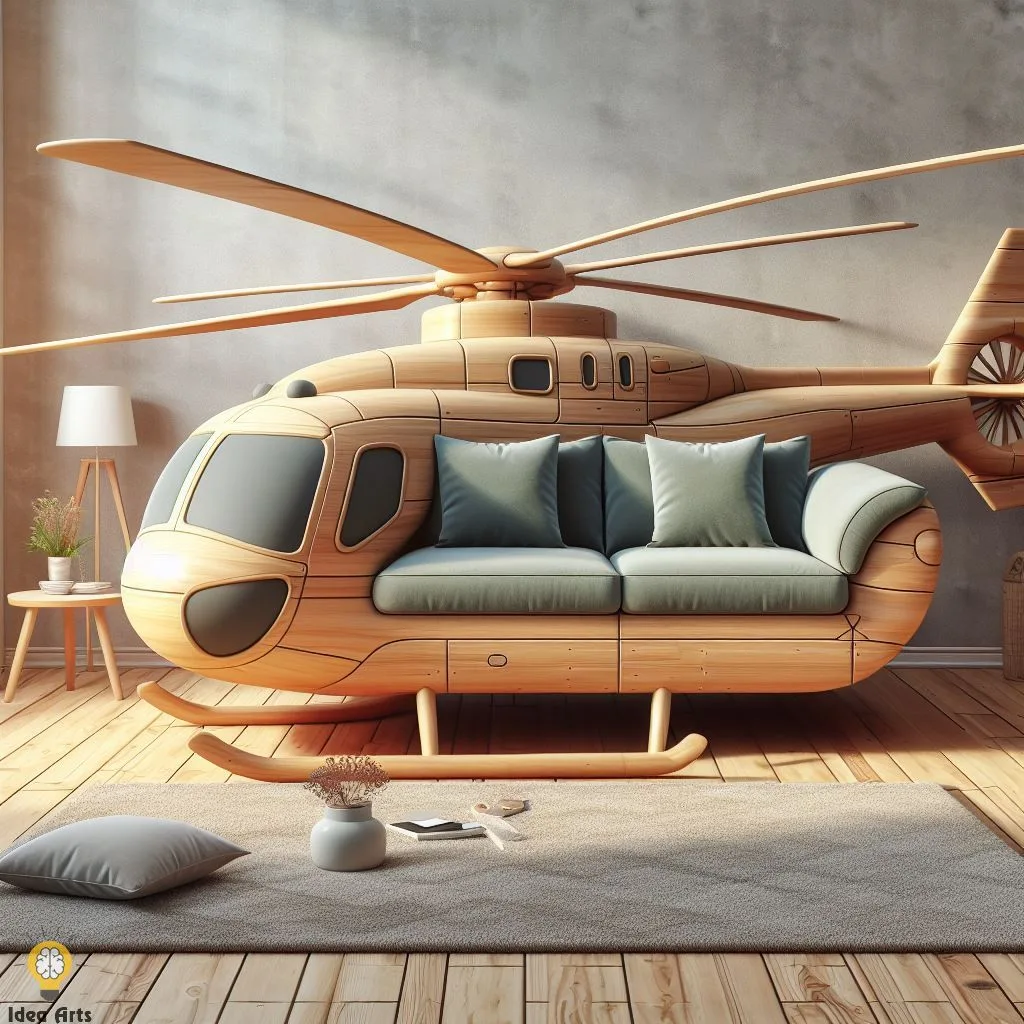 Helicopter-Inspired Sofa: A Perspective on Aviation-Themed Furniture