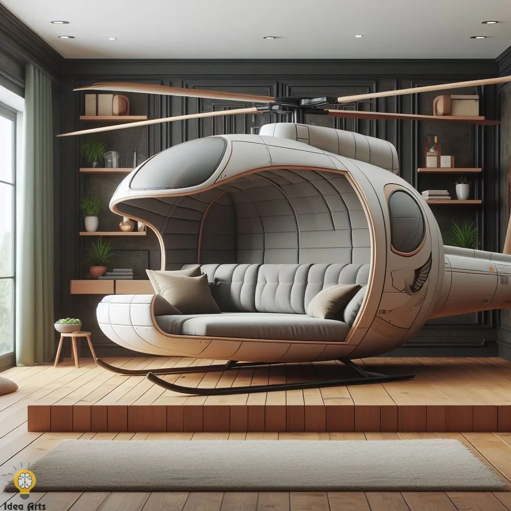 Helicopter-Inspired Sofa: A Perspective on Aviation-Themed Furniture