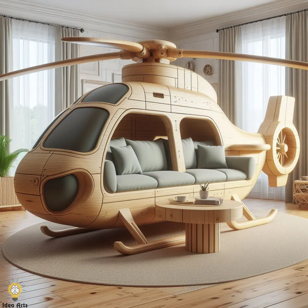 Helicopter-Inspired Sofa: A Perspective on Aviation-Themed Furniture