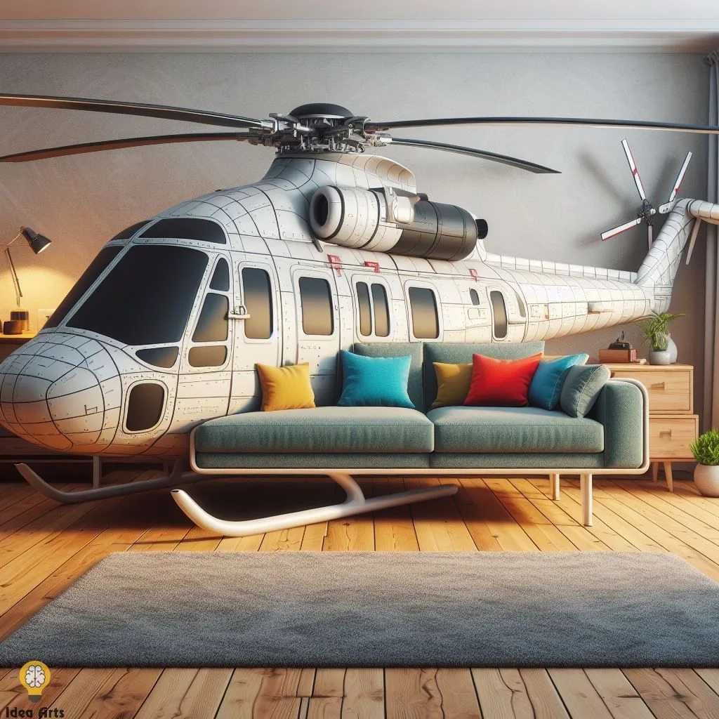 Helicopter-Inspired Sofa: A Perspective on Aviation-Themed Furniture