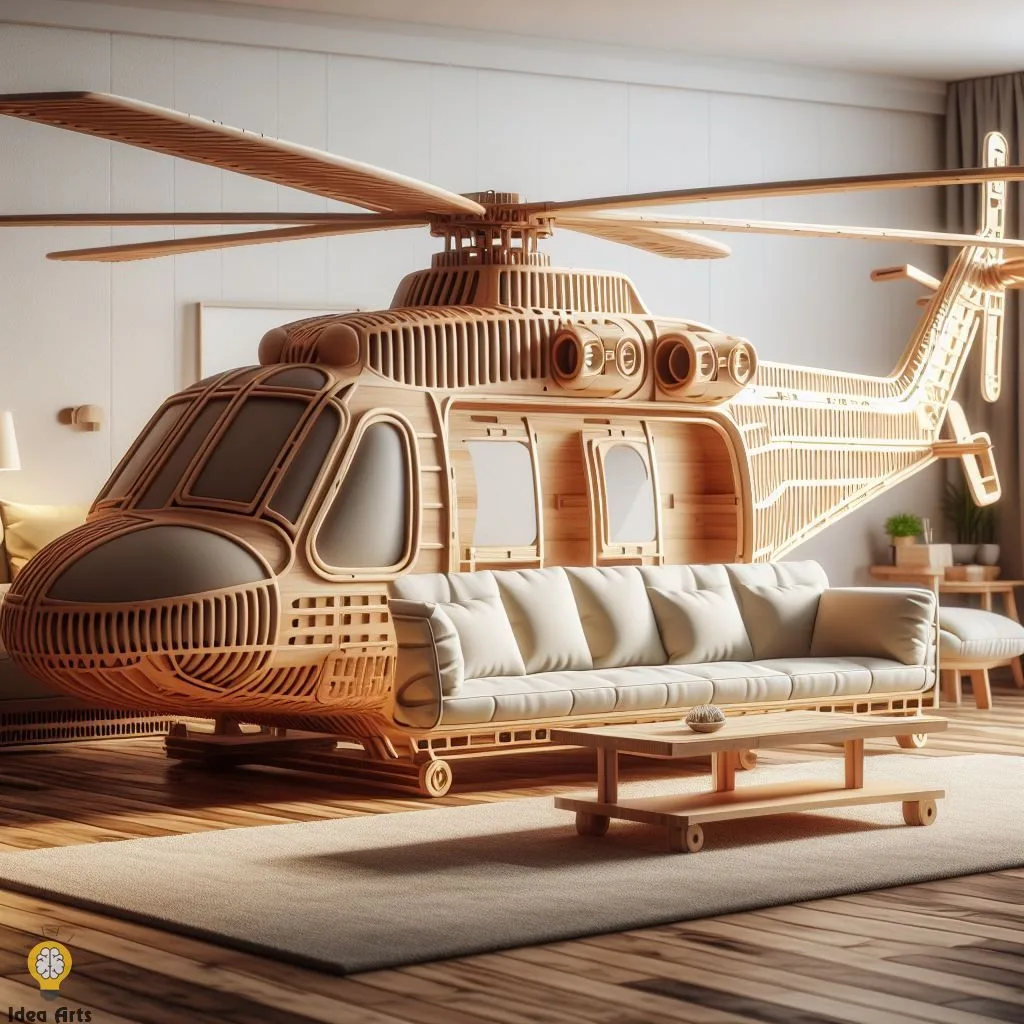 Helicopter-Inspired Sofa: A Perspective on Aviation-Themed Furniture