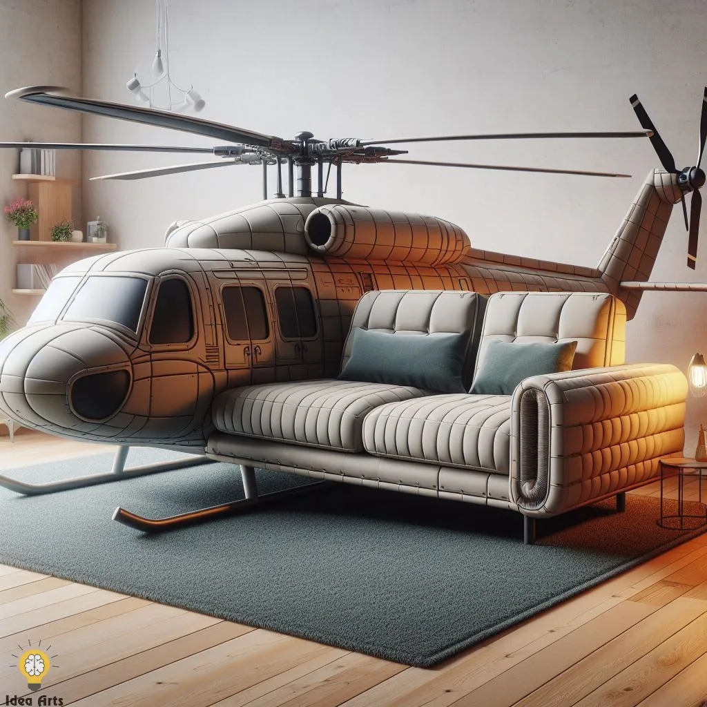 Helicopter-Inspired Sofa: A Perspective on Aviation-Themed Furniture