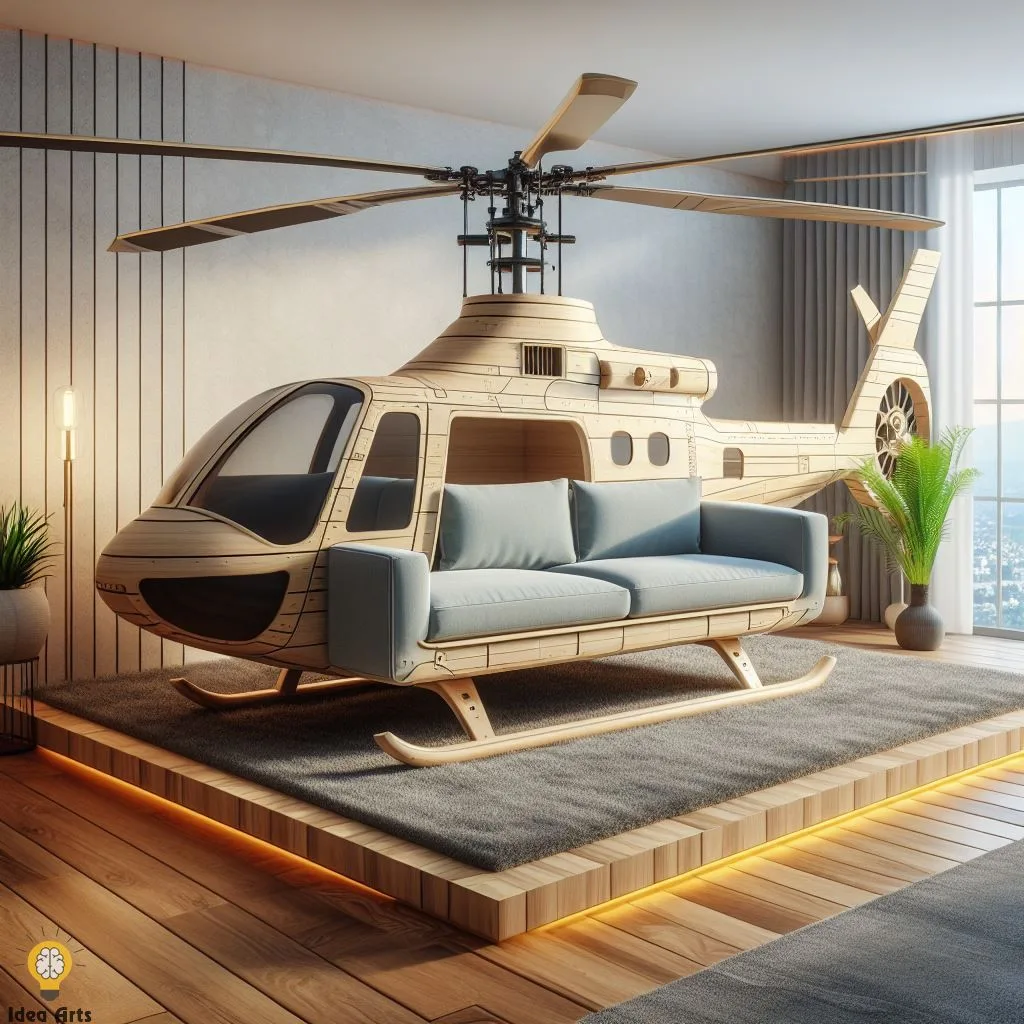 Helicopter-Inspired Sofa: A Perspective on Aviation-Themed Furniture