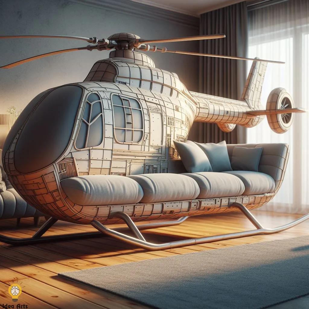 Helicopter-Inspired Sofa: A Perspective on Aviation-Themed Furniture