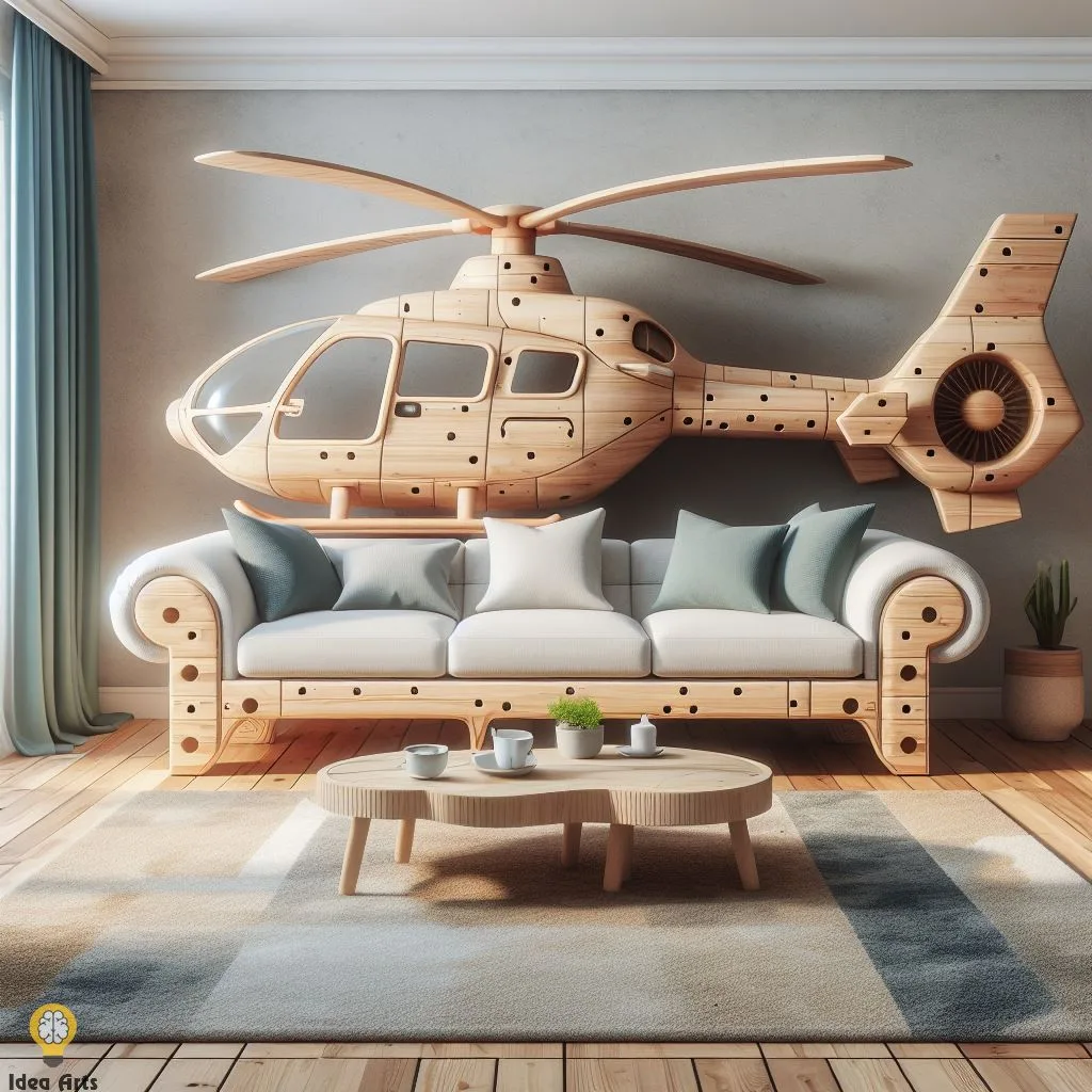 Helicopter-Inspired Sofa: A Perspective on Aviation-Themed Furniture