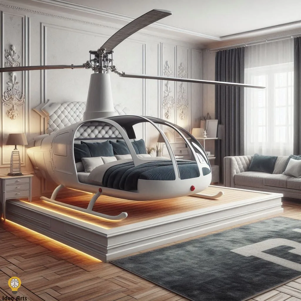 Helicopter Shaped Bed Design: Adventure Inspiration
