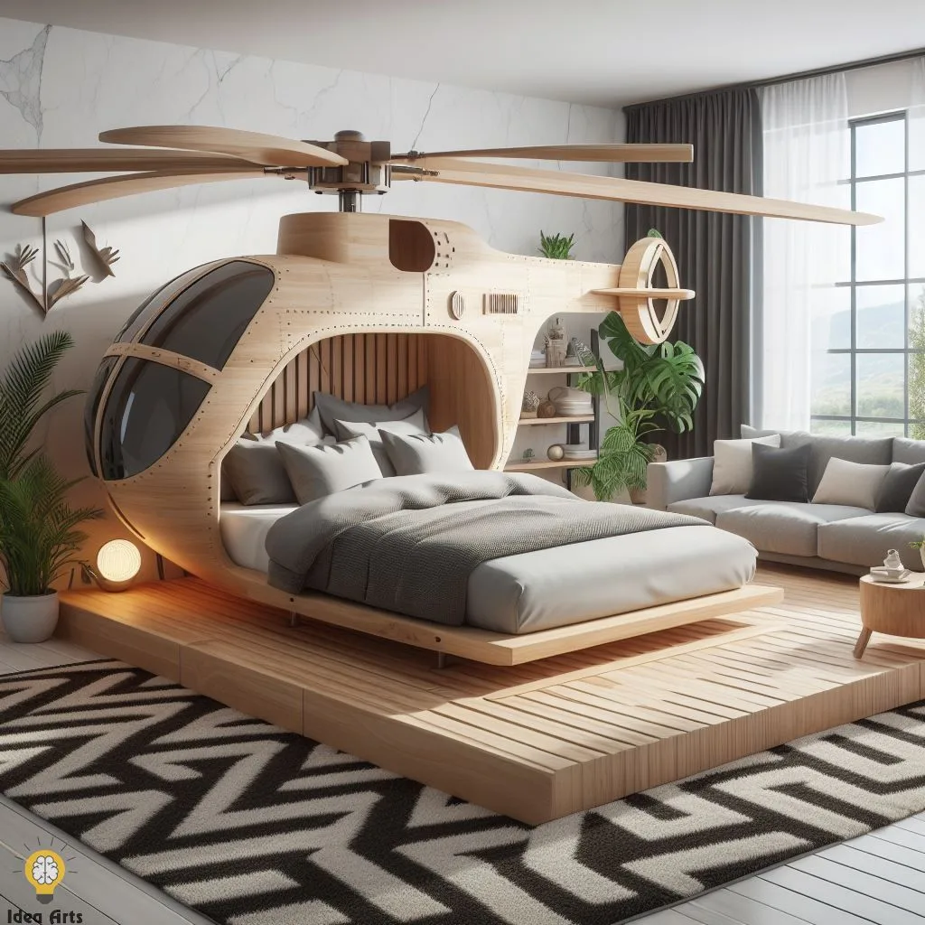 Helicopter Shaped Bed Design: Adventure Inspiration