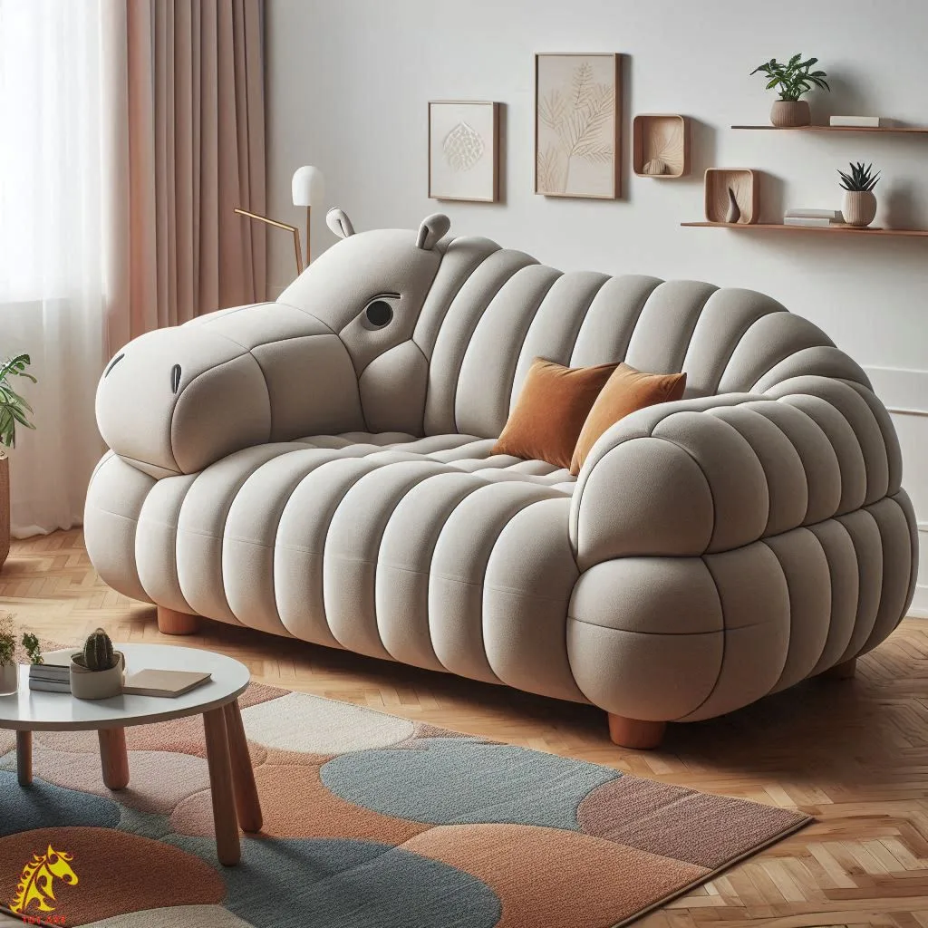 Hippo Shaped Sofa Design: A Bold Trend in Artistic Furniture