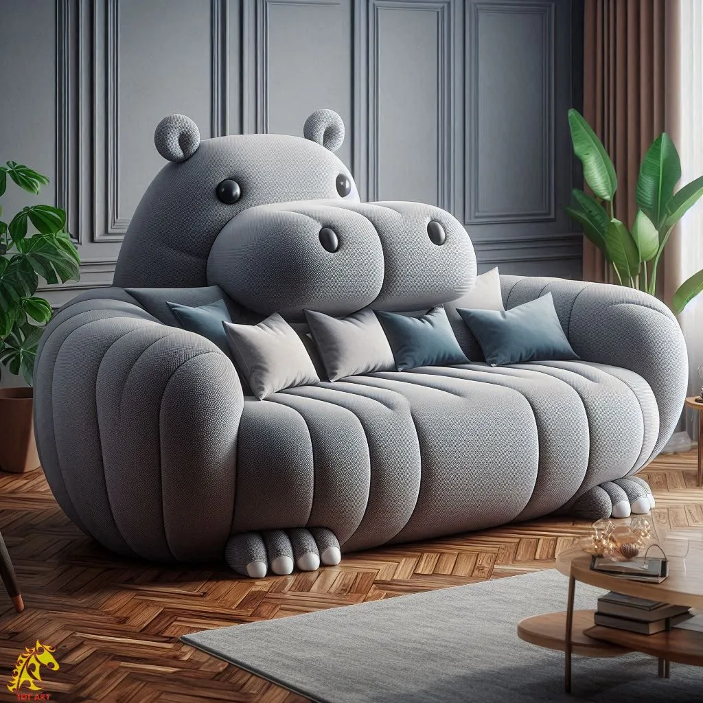 Hippo Shaped Sofa Design: A Bold Trend in Artistic Furniture