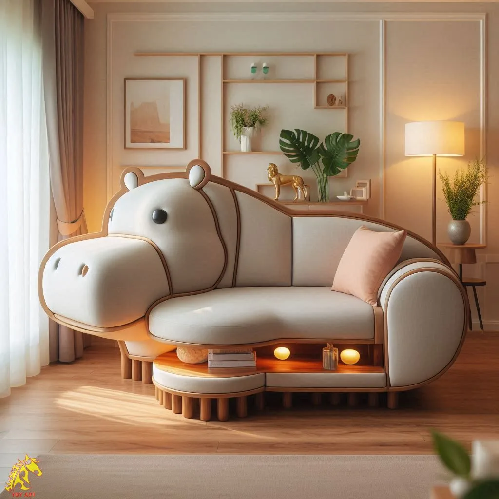 Hippo Shaped Sofa Design: A Bold Trend in Artistic Furniture