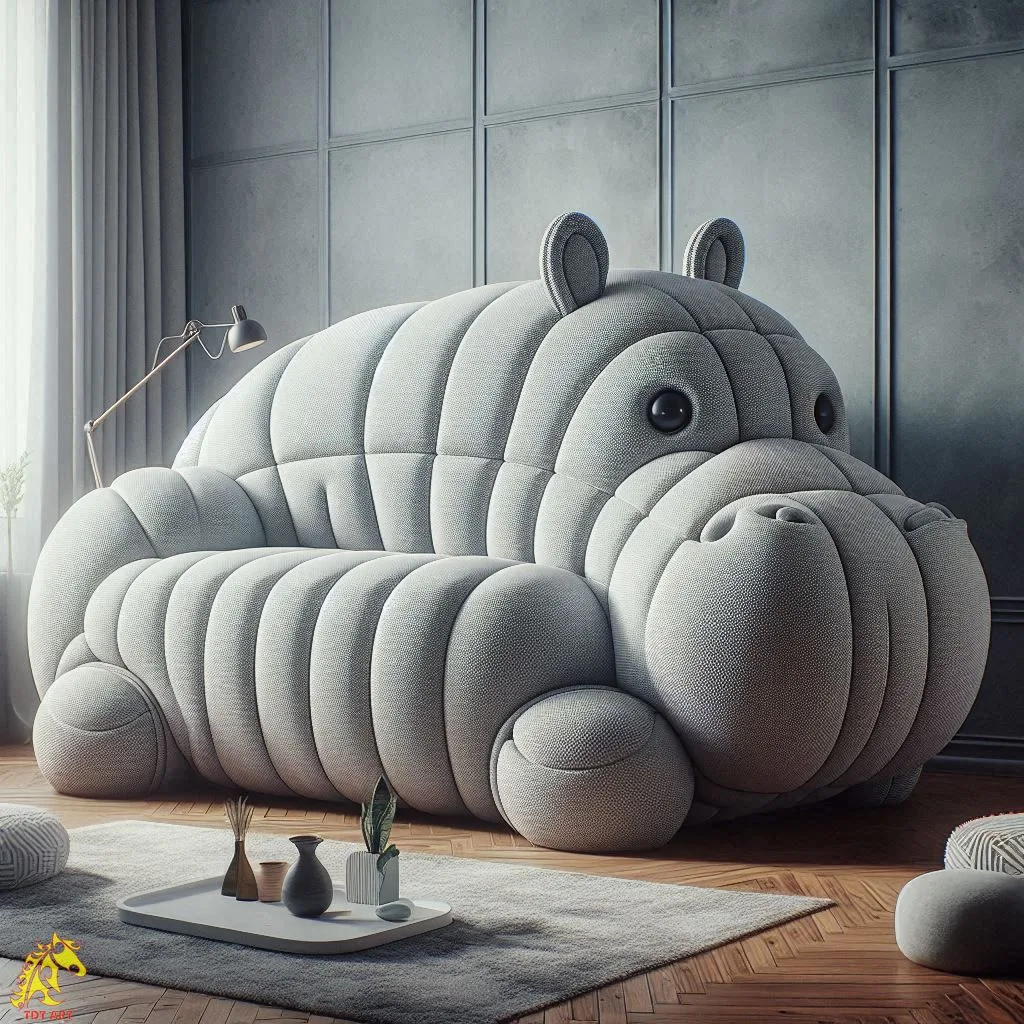 Hippo Shaped Sofa Design: A Bold Trend in Artistic Furniture